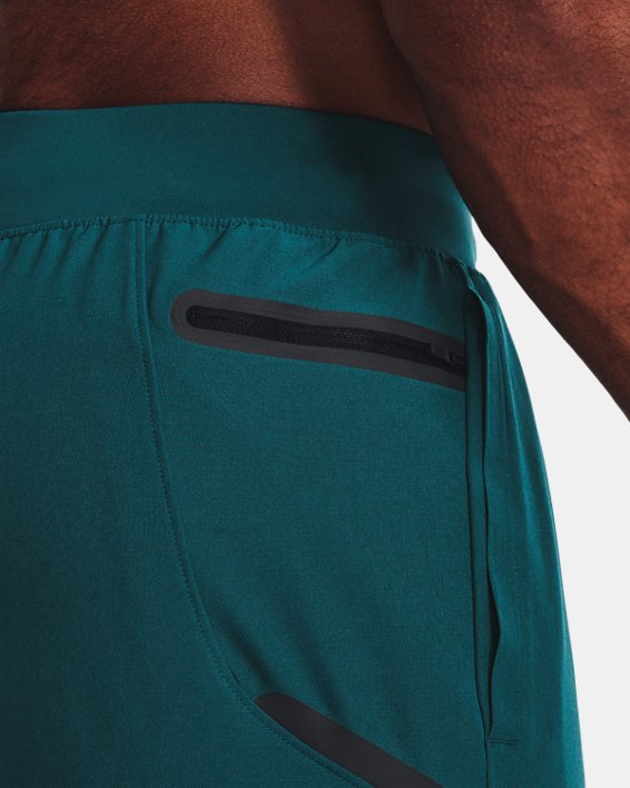 Men's UA Unstoppable Brushed Pants in Green image number 4